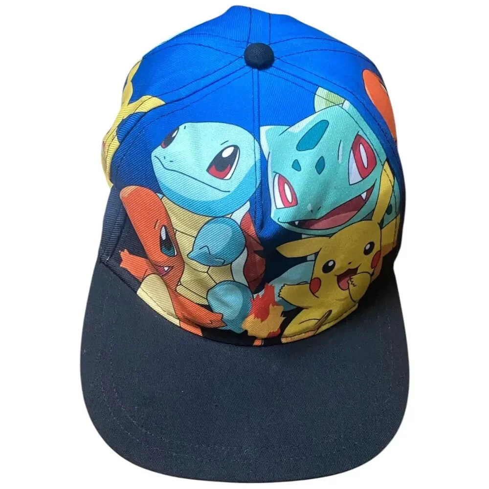 Pokemon company Youth OSFM Snapback Flatbill Hat Pikachu
